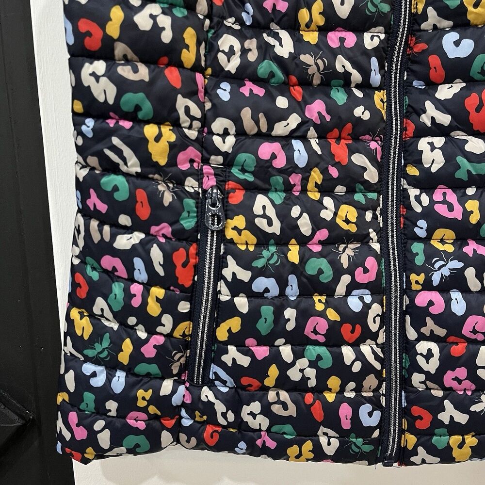Joules Women’s Snug Gilet Multicolor Print Packable Puffer Vest UK 10 US 6 - Picture 2 of 8